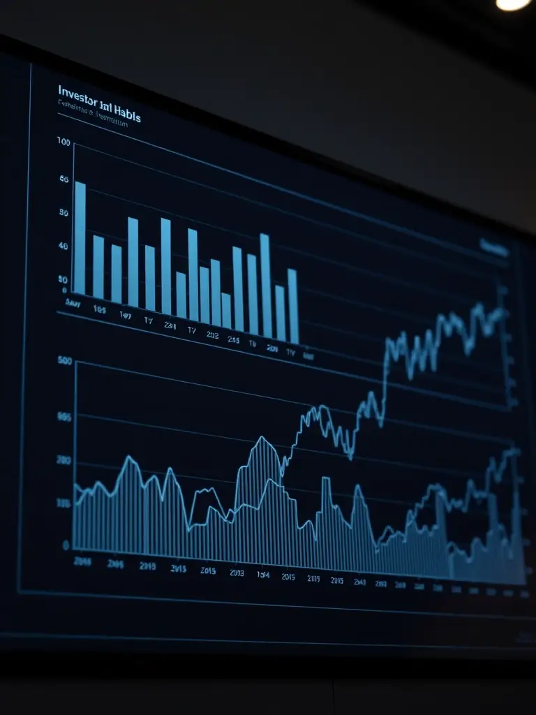 A sophisticated investor presentation featuring compelling charts and graphs, illustrating NordCore Media's strategic approach to investor outreach in the mining industry.