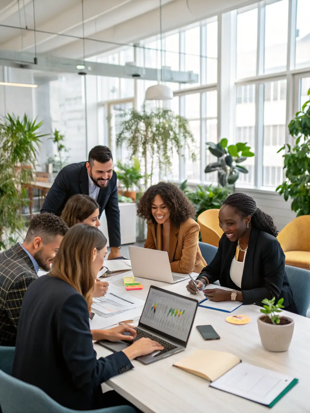 A visually compelling image of a group of investors engaged in a meeting, representing NordCore Media's investor outreach services and the importance of strategic communication.